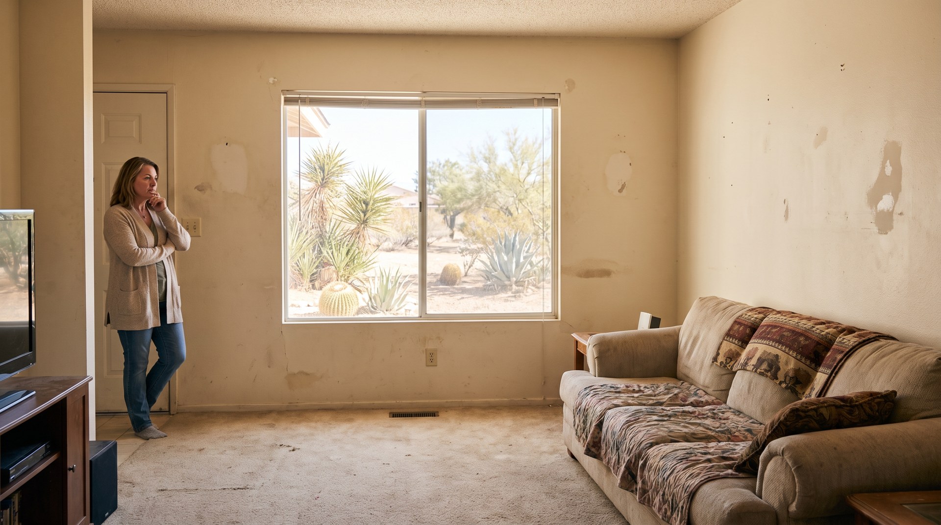 A Las Vegas homeowner deciding which repairs are worth making before a sale